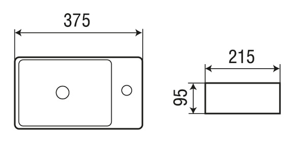 Раковина WeltWasser Aisbach 5111 R 37 10000004592 Белый глянец