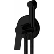 Гигиенический душ со смесителем Remer Slash SL65WNO Черный матовый Гигиенический душ со смесителем Remer Slash SL65WNO Черный матовый