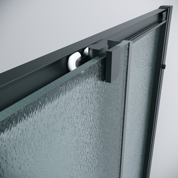 Душевой уголок Grossman Cosmo 80х80 300.K33.02.8080.21.02 профиль Черный матовый стекло шиншилла Душевой уголок Grossman Cosmo 80х80 300.K33.02.8080.21.02 профиль Черный матовый стекло шиншилла