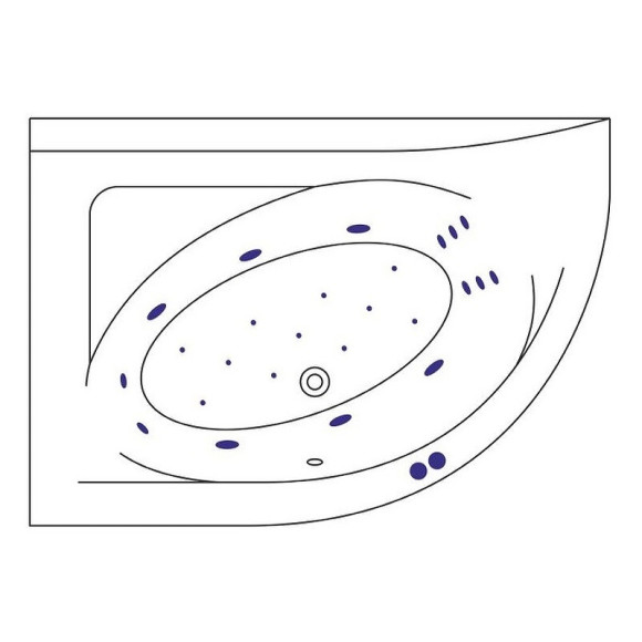 Акриловая ванна Excellent Aquarella 170x110 L WAEX.ARL17.ULTRA.GL с гидромассажем Акриловая ванна Excellent Aquarella 170x110 L WAEX.ARL17.ULTRA.GL с гидромассажем