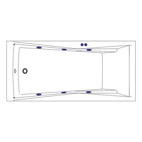 Акриловая ванна Excellent Palace 170x75 WAEX.PAL17.SOFT.GL с гидромассажем Акриловая ванна Excellent Palace 170x75 WAEX.PAL17.SOFT.GL с гидромассажем