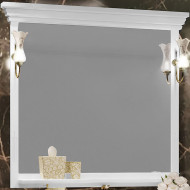 Зеркало Opadiris Риспекто 105 00-00007048 Белое матовое с выключателем