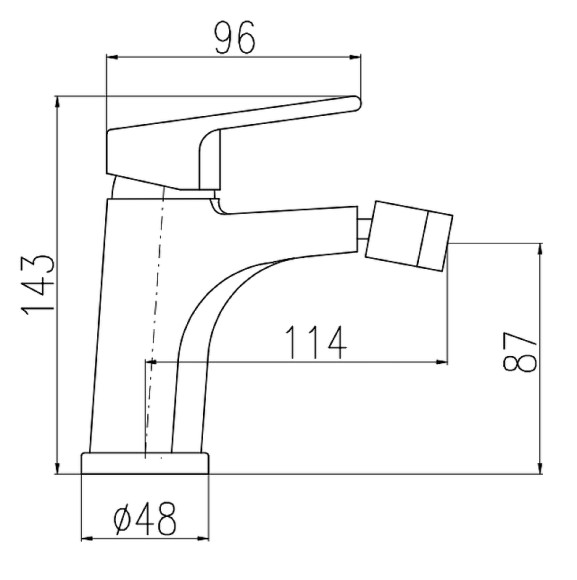 Смеситель для биде Rav Slezak Colorado CO145.5KCMATC Черный матовый Хром Смеситель для биде Rav Slezak Colorado CO145.5KCMATC Черный матовый Хром