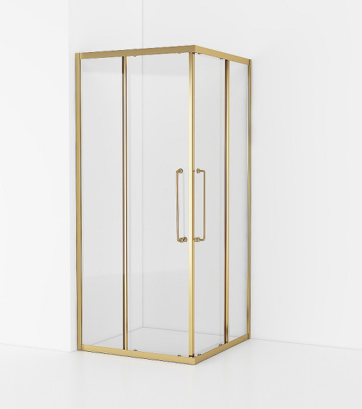 Душевой уголок Cezares Relax-304 80x80 RELAX-304-A-2-80-C-BORO профиль Брашированное золото стекло прозрачное Душевой уголок Cezares Relax-304 80x80 RELAX-304-A-2-80-C-BORO профиль Брашированное золото стекло прозрачное