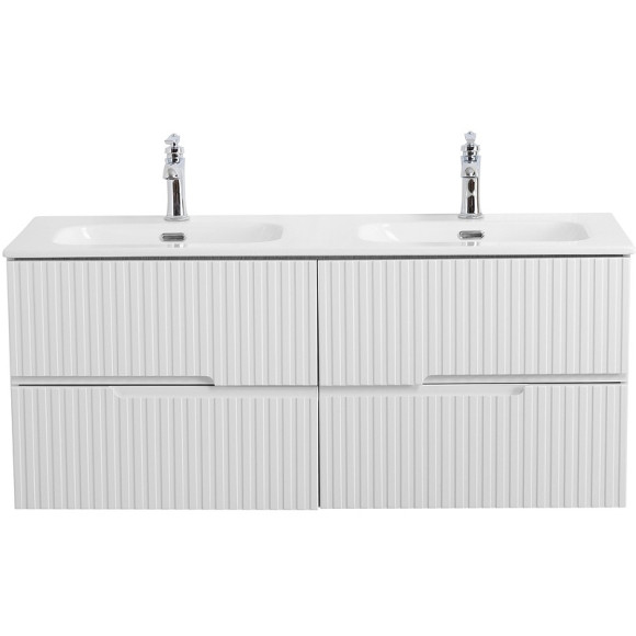 Тумба под раковину Cezares Duet-N 120 DUET-N-1200-4C-SO-2-BL подвесная Bianco Lucido