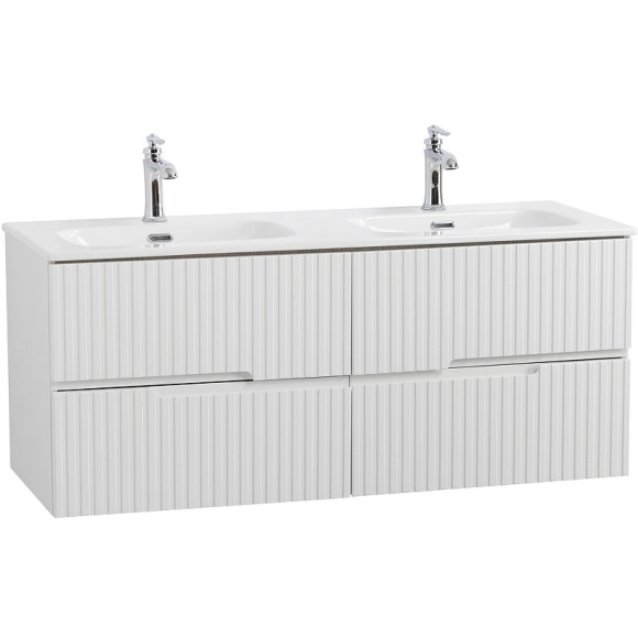 Тумба под раковину Cezares Duet-N 120 DUET-N-1200-4C-SO-2-BL подвесная Bianco Lucido