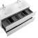 Тумба под раковину Cezares Duet-N 120 DUET-N-1200-4C-SO-2-BL подвесная Bianco Lucido