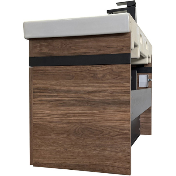 Тумба с раковиной Comforty Соло 90 00-00010979 подвесная Дуб темно-коричневый Тумба с раковиной Comforty Соло 90 00-00010979 подвесная Дуб темно-коричневый