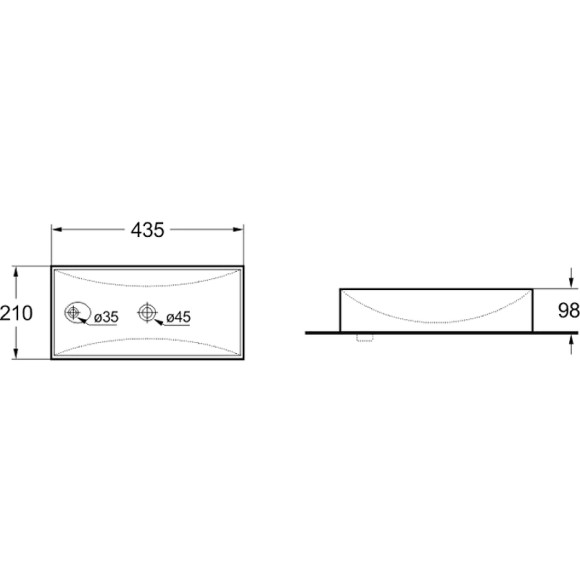 Раковина SantiLine 44 SL-2009LMG Серая матовая Раковина SantiLine 44 SL-2009LMG Серая матовая