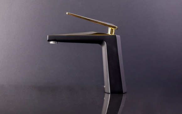 Смеситель для раковины Boheme Venturo 381-b Черный Золото Смеситель для раковины Boheme Venturo 381-b Черный Золото
