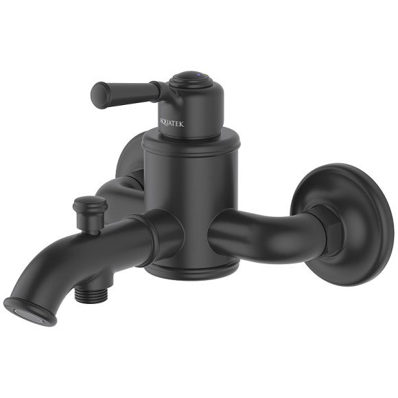 Комплект смесителей Aquatek Классик AQ1530MB Черный матовый