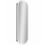 Зеркальный шкаф Континент Elmage black LED 45 МВК048 с подсветкой Черный