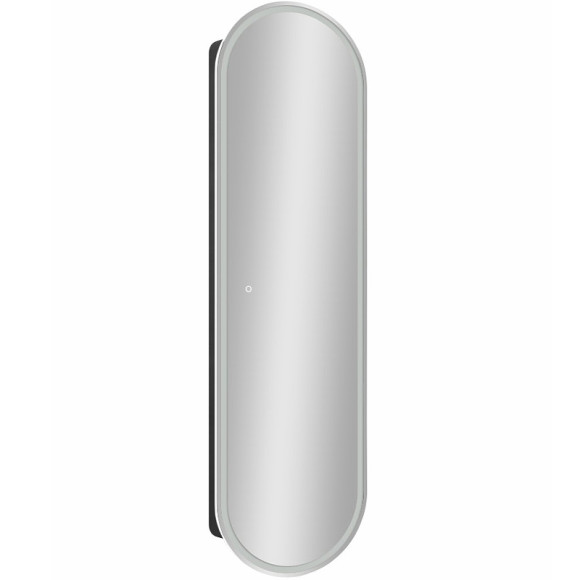 Зеркальный шкаф Континент Elmage black LED 45 МВК048 с подсветкой Черный