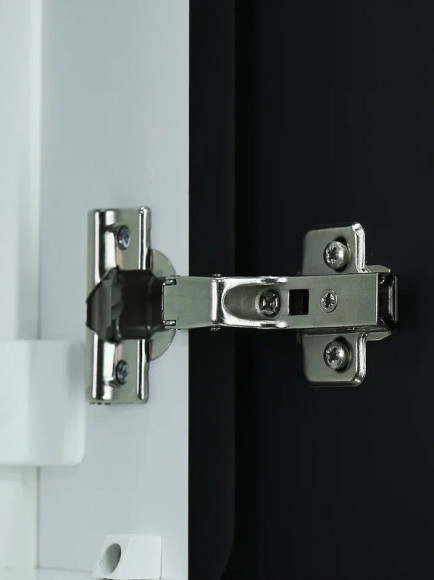 Зеркальный шкаф Континент Elmage black LED 45 МВК048 с подсветкой Черный