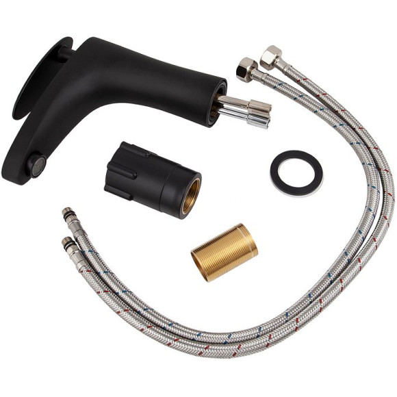 Смеситель для раковины Kaiser Star 02011-2 Черный матовый Смеситель для раковины Kaiser Star 02011-2 Черный матовый