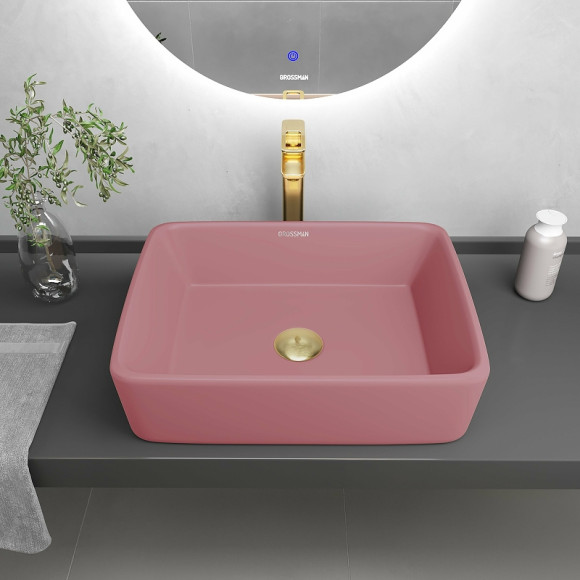 Раковина-чаша Grossman Color 48 GR-3016PIM Розовая матовая Раковина-чаша Grossman Color 48 GR-3016PIM Розовая матовая