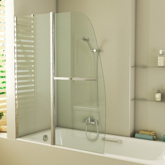 Шторка на ванну Grossman GR-100/2 120 Хром Шторка на ванну Grossman GR-100/2 120 Хром