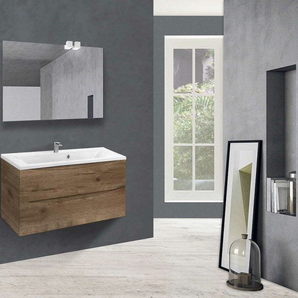 Тумба под раковину Vincea Mia 90 VMC-2MA900VO подвесная V.Oak Тумба под раковину Vincea Mia 90 VMC-2MA900VO подвесная V.Oak