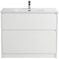 Тумба под раковину BelBagno Kraft 100 KRAFT-1000-2C-PIA-BO Bianco Opaco