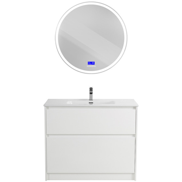 Тумба под раковину BelBagno Kraft 100 KRAFT-1000-2C-PIA-BO Bianco Opaco