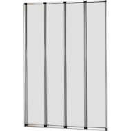 Шторка на ванну WeltWasser WW100 ZA4 80 10000002758 профиль Хром стекло прозрачное