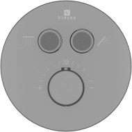 Смеситель для душа Vincea VSCV-322T-MGM с термостатом Вороненая сталь
