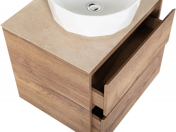 Тумба под раковину BelBagno Kraft 60 KRAFT-600-2C-SO-RT подвесная Rovere Tabacco