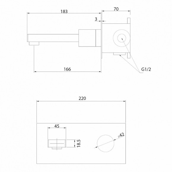 Смеситель для раковины Abber Rund AF8712G Золото матовое Смеситель для раковины Abber Rund AF8712G Золото матовое