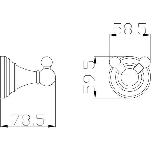 Двойной крючок Rav Slezak Morava MKA0102Z Золото