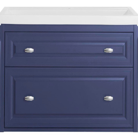 Комплект мебели для ванной ASB-Woodline Кастелло 80 Пейна (Синий)
