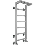 Водяной полотенцесушитель Terminus Контур П7 300х800 4670078529695 с полкой Хром, нижнее подключение, G 1/2" ВР, с угловым соединением Водяной полотенцесушитель Terminus Контур П7 300х800 4670078529695 с полкой Хром, нижнее подключение, G 1/2" ВР, с угловым соединением