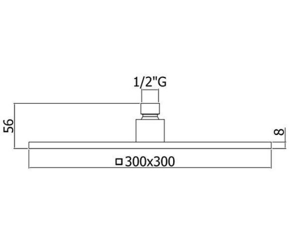 Верхний душ Paffoni Syncro King ZSOF078CR Хром Верхний душ Paffoni Syncro King ZSOF078CR Хром