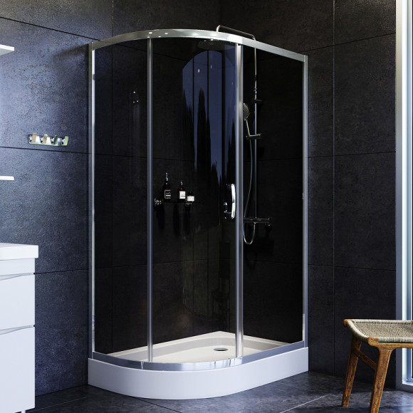 Душевой уголок AM.PM Like Solo Slide 120х80 W83G-302U120CG профиль Хром глянцевый стекло тонированное Душевой уголок AM.PM Like Solo Slide 120х80 W83G-302U120CG профиль Хром глянцевый стекло тонированное