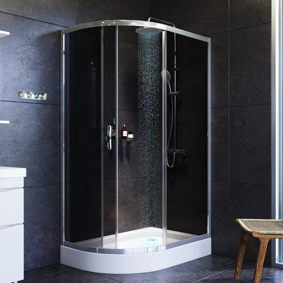 Душевой уголок AM.PM Like Solo Slide 120х80 W83G-302U120CG профиль Хром глянцевый стекло тонированное Душевой уголок AM.PM Like Solo Slide 120х80 W83G-302U120CG профиль Хром глянцевый стекло тонированное