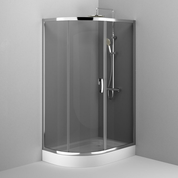 Душевой уголок AM.PM Like Solo Slide 120х80 W83G-302U120CG профиль Хром глянцевый стекло тонированное Душевой уголок AM.PM Like Solo Slide 120х80 W83G-302U120CG профиль Хром глянцевый стекло тонированное
