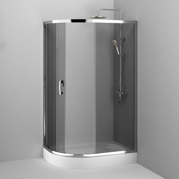 Душевой уголок AM.PM Like Solo Slide 120х80 W83G-302U120CG профиль Хром глянцевый стекло тонированное Душевой уголок AM.PM Like Solo Slide 120х80 W83G-302U120CG профиль Хром глянцевый стекло тонированное