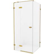 Душевой уголок New Trendy Avexa Gold 110х110 L EXK-1873 профиль Брашированное золото стекло прозрачное Душевой уголок New Trendy Avexa Gold 110х110 L EXK-1873 профиль Брашированное золото стекло прозрачное