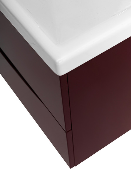 Тумба под раковину BelBagno Marino-Cer 70 MARINO-CER-700-2C-SO-BRDL-P подвесная Bordo Lucido