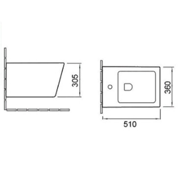 Биде Vincea Q-Line VB1-12 подвесное Белое Биде Vincea Q-Line VB1-12 подвесное Белое