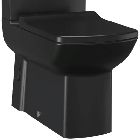 Унитаз компакт Creavit Lara LR360-11SM00E-0000 Черный матовый без бачка и сиденья Унитаз компакт Creavit Lara LR360-11SM00E-0000 Черный матовый без бачка и сиденья