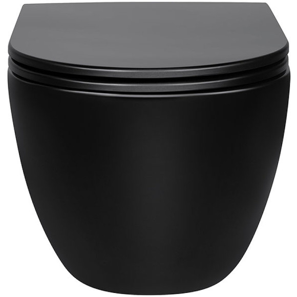 Унитаз Vincea Evo VT1-34MB подвесной с сиденьем Микролифт Унитаз Vincea Evo VT1-34MB подвесной с сиденьем Микролифт