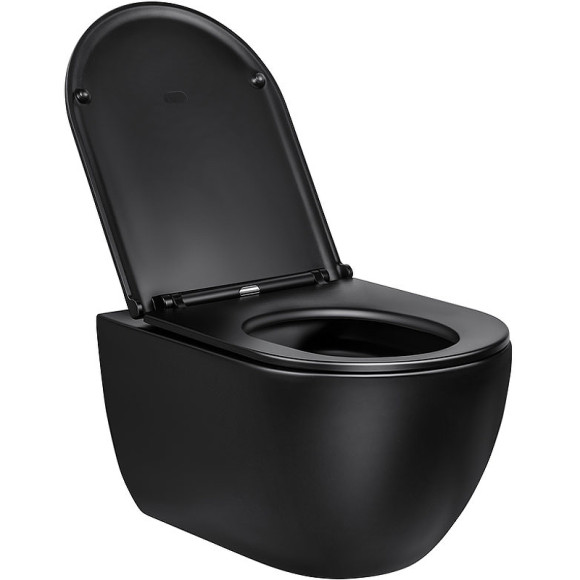 Унитаз Vincea Evo VT1-34MB подвесной с сиденьем Микролифт Унитаз Vincea Evo VT1-34MB подвесной с сиденьем Микролифт