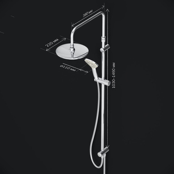 Душевая система AM.PM Gem F0790000 Хром Душевая система AM.PM Gem F0790000 Хром