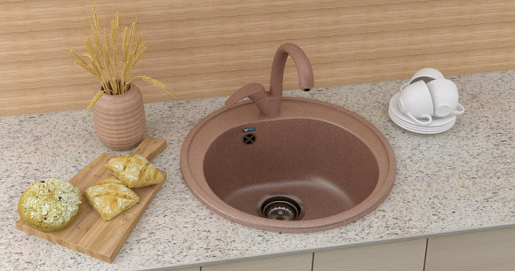 Кухонная мойка Ulgran Classic U-101-345 Шоколад Кухонная мойка Ulgran Classic U-101-345 Шоколад