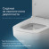 Унитаз AM.PM Inspire V2.0 FlashClean C50A1700MWSC подвесной Белый матовый с сиденьем микролифт Унитаз AM.PM Inspire V2.0 FlashClean C50A1700MWSC подвесной Белый матовый с сиденьем микролифт