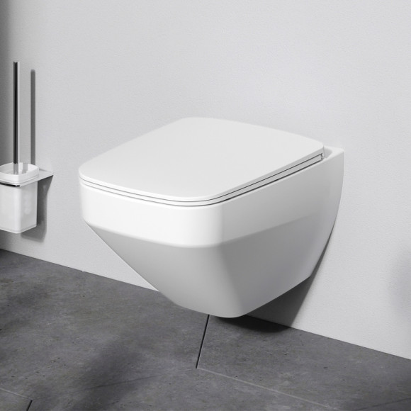 Унитаз AM.PM Inspire V2.0 FlashClean C50A1700MWSC подвесной Белый матовый с сиденьем микролифт Унитаз AM.PM Inspire V2.0 FlashClean C50A1700MWSC подвесной Белый матовый с сиденьем микролифт