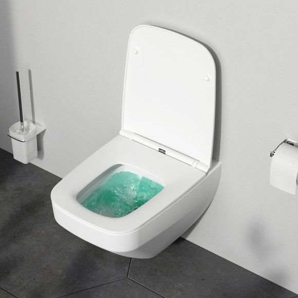Унитаз AM.PM Inspire V2.0 FlashClean C50A1700MWSC подвесной Белый матовый с сиденьем микролифт Унитаз AM.PM Inspire V2.0 FlashClean C50A1700MWSC подвесной Белый матовый с сиденьем микролифт