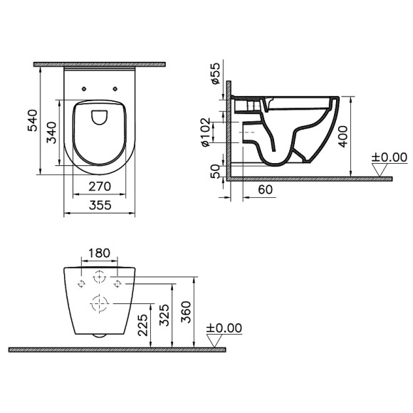 Комплект унитаза с инсталляцией Vitra Mia Round 9873B003-7201 с сиденьем Микролифт и клавишей смыва Хром глянцевый Комплект унитаза с инсталляцией Vitra Mia Round 9873B003-7201 с сиденьем Микролифт и клавишей смыва Хром глянцевый