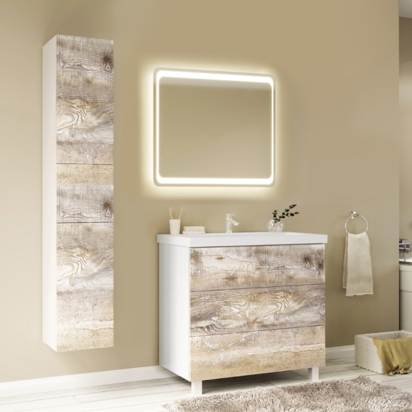 Тумба под раковину Marka One Mix 80Н Push Бетон Тумба под раковину Marka One Mix 80Н Push Бетон