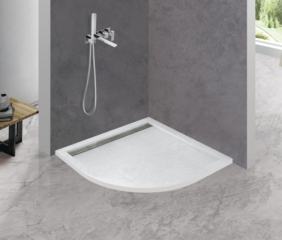 Душевой поддон из искусственного камня Cezares Tray AS 100х100 TRAY-AS-R-100-30-W Белый